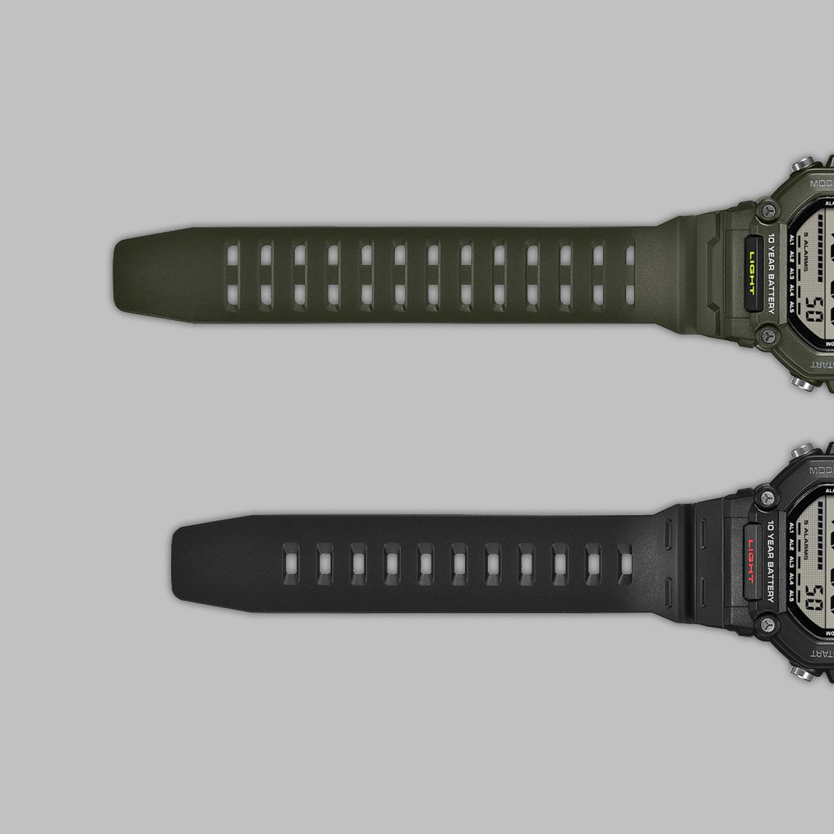 CASIO COLLECTION & VINTAGE OVERSIZE 10 YEARS BATTERY - GREEN AE-1600HX-3AVEF Multifunction Armbanduhr 50 mm Grün ansicht-2
