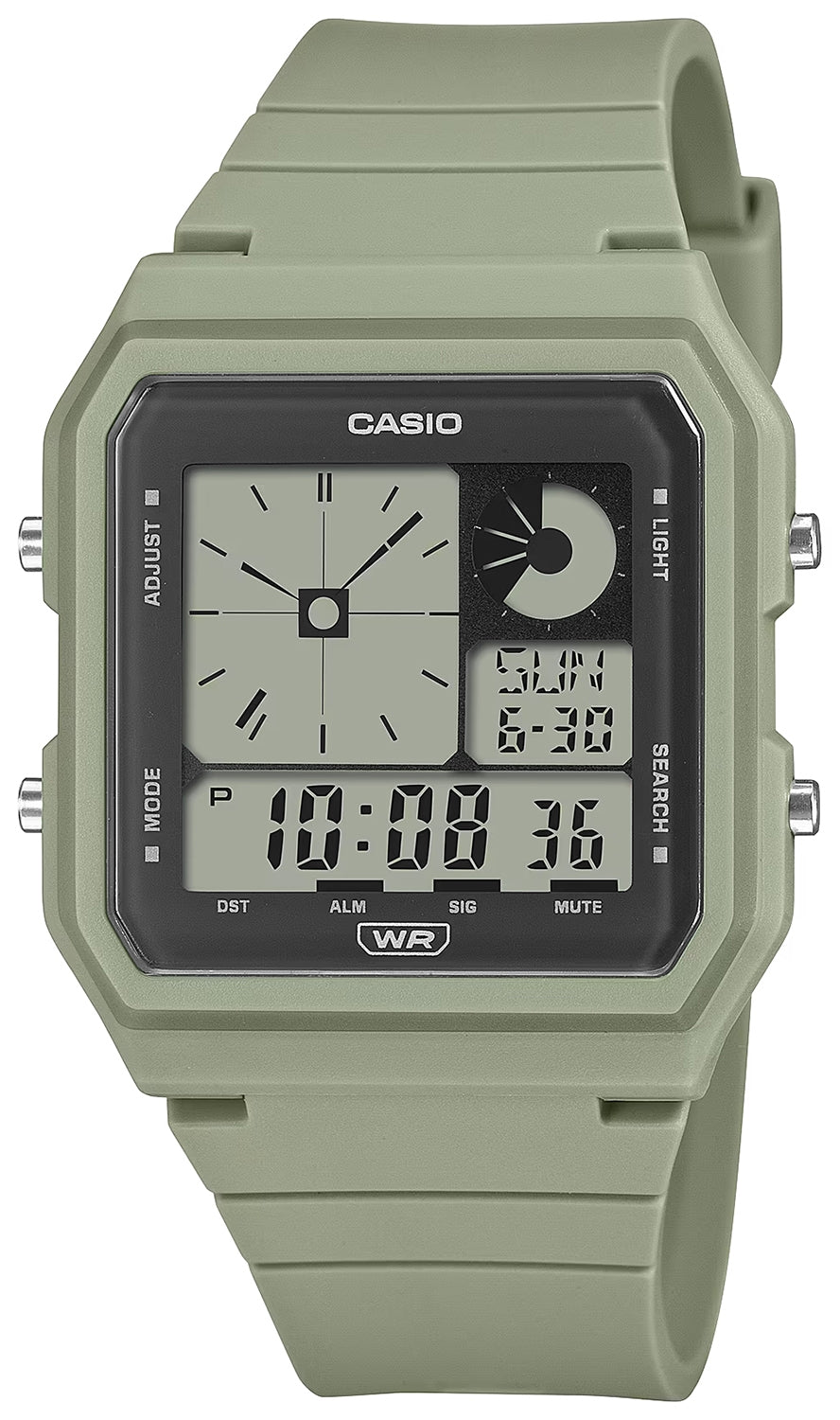 CASIO COLLECTION & VINTAGE POP - MILITARY GREEN LF-20W-3AEF Multifunction Armbanduhr 33 mm Grün