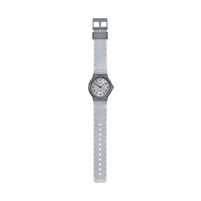 CASIO COLLECTION & VINTAGE POP TRANSLUCID GREY MQ-24S-8BEF Only Time Armbanduhr 35 mm Grau