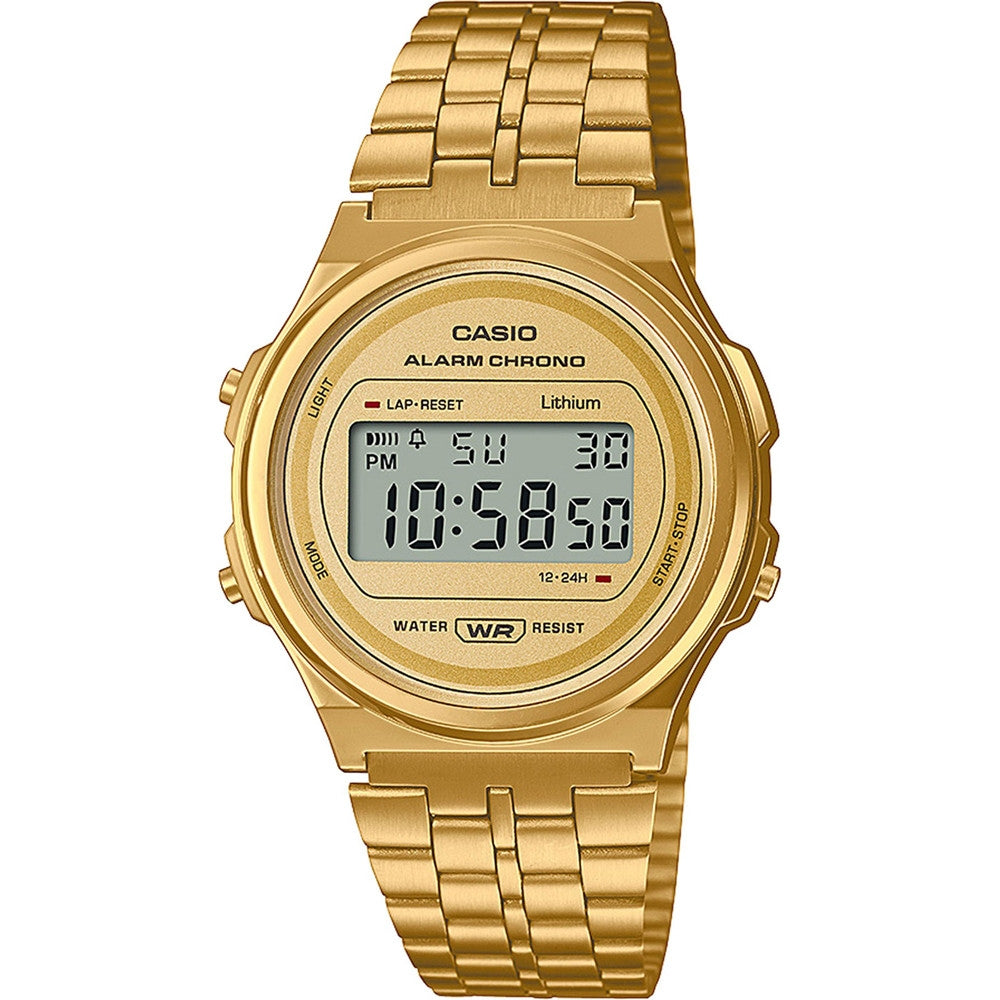 CASIO COLLECTION & VINTAGE ROUND - GOLD A171WEG-9AEF Multifunction Armbanduhr 37.5 mm Gold ansicht-2