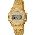 CASIO COLLECTION & VINTAGE ROUND - GOLD MESH A171WEMG-9AEF Multifunction Armbanduhr 37.5 mm Gold ansicht-3