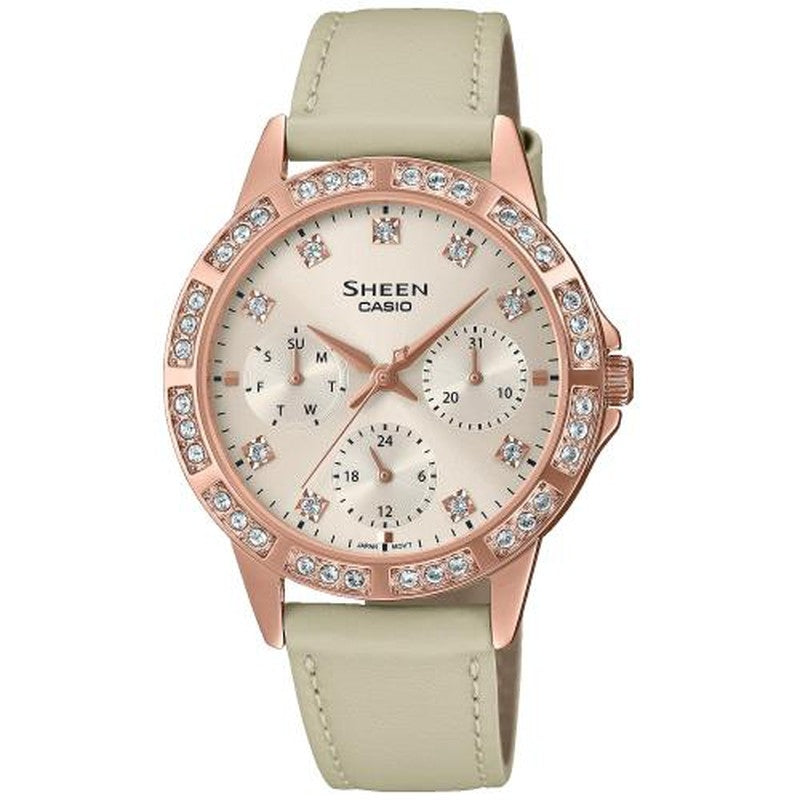 CASIO COLLECTION & VINTAGE SHE-3517PGL-9AUEF Day - Date - 24H Armbanduhr 35 mm Gold