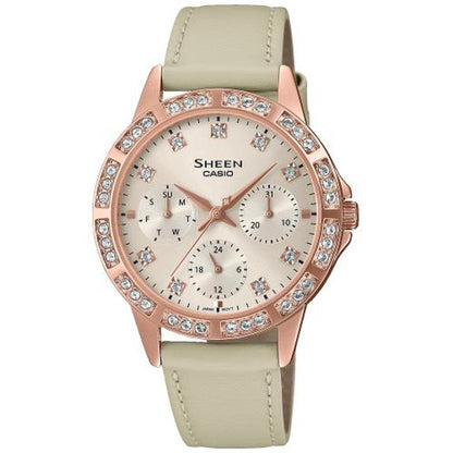 CASIO COLLECTION & VINTAGE SHE-3517PGL-9AUEF Day - Date - 24H Armbanduhr 35 mm Gold