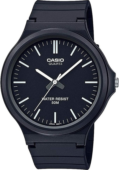 CASIO COLLECTION & VINTAGE SIMPLE INDEX - BLACK MW-240-1EVDF Only Time Armbanduhr 43.5 mm Schwarz