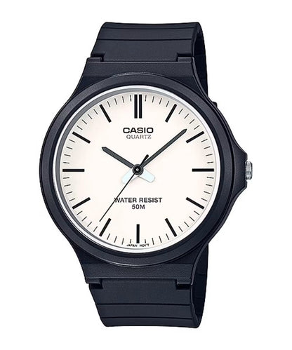 CASIO COLLECTION & VINTAGE SIMPLE INDEX - WHITE MW-240-7EVDF Only Time Armbanduhr 43.5 mm Weiss