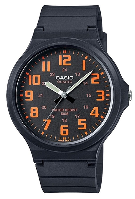 CASIO COLLECTION & VINTAGE SIMPLE - ORANGE MW-240-4BVDF Only Time Armbanduhr 42 mm