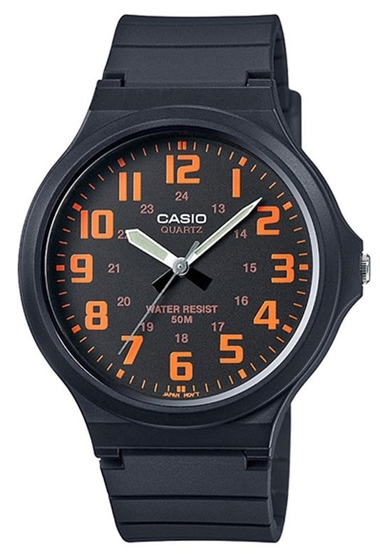 CASIO COLLECTION & VINTAGE SIMPLE - ORANGE MW-240-4BVDF Only Time Armbanduhr 42 mm