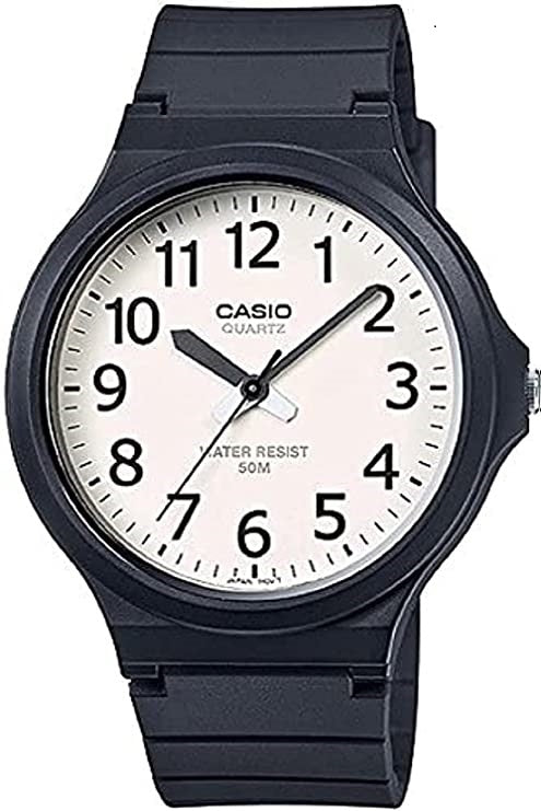 CASIO COLLECTION & VINTAGE SIMPLE - WHITE MW-240-7BVDF Only Time Armbanduhr 43.5 mm Weiss
