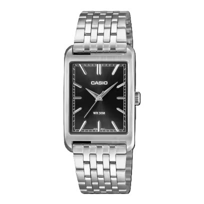CASIO COLLECTION & VINTAGE TANK - BLACK Herren Quarzuhr aus Edelstahl mit SS Bracelet 26 mm – Produktansicht
