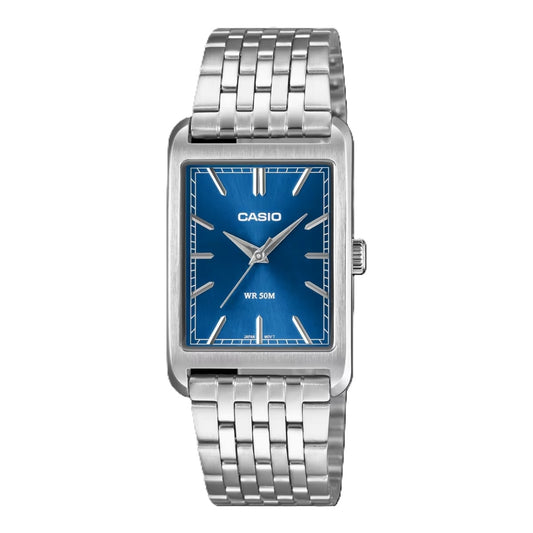 CASIO COLLECTION & VINTAGE TANK - BLUE Herren Quarzuhr aus Edelstahl mit SS Bracelet 26 mm – Produktansicht
