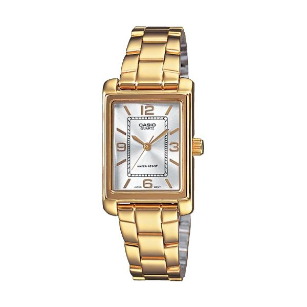CASIO COLLECTION & VINTAGE TANK GOLD - ARGENTEE LTP-1234PG-7AEG Only Time Armbanduhr 21 mm Gold ansicht-3