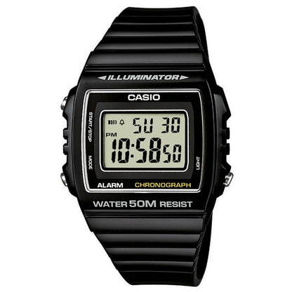 CASIO COLLECTION & VINTAGE Unisex Quarzuhr aus Kunststoff mit Resin 40 mm W-215H-1AVDF – Produktansicht