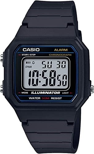 CASIO COLLECTION & VINTAGE Unisex Chronograph Armbanduhr aus Kunststoff mit Resin 40 mm – Produktansicht