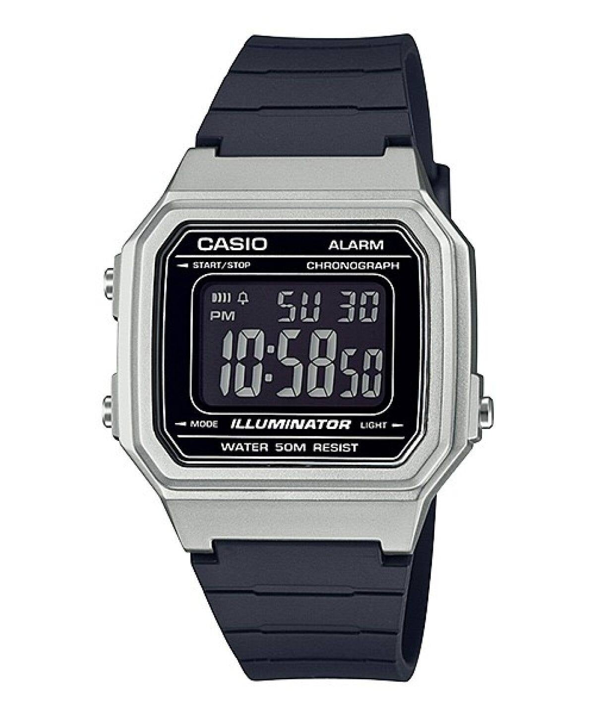 CASIO COLLECTION & VINTAGE W-217HM-7BVDF Multifunction Armbanduhr 41 mm Silber