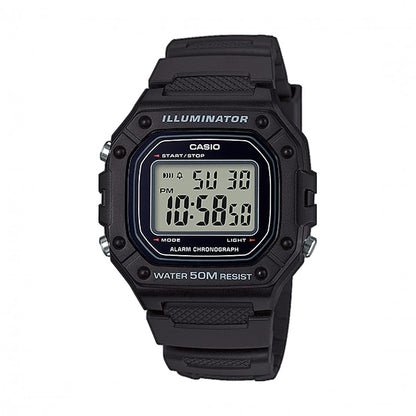 CASIO COLLECTION & VINTAGE W-218H-1AVEF Multifunction Armbanduhr 43 mm Schwarz