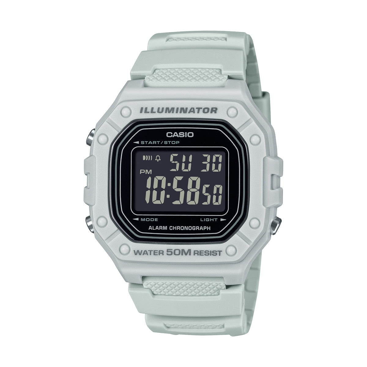 CASIO COLLECTION & VINTAGE W-218H-8BVEF Multifunction Armbanduhr 44 mm Grau