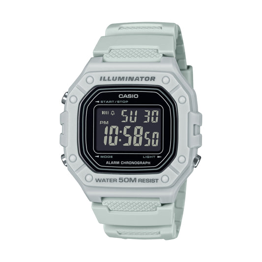 CASIO COLLECTION & VINTAGE W-218H-8BVEF Multifunction Armbanduhr 44 mm Grau