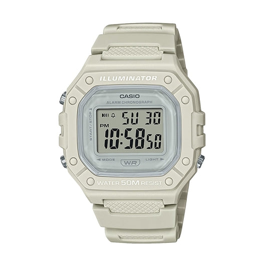 CASIO COLLECTION & VINTAGE W-218HC-8AVDF Multifunction Armbanduhr 43 mm Rot