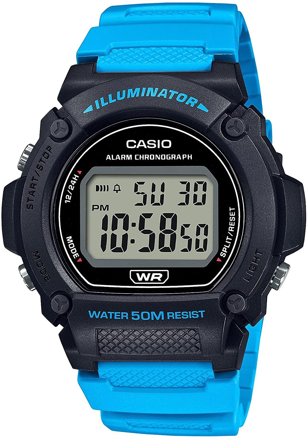 CASIO COLLECTION & VINTAGE W-219H-2A2VDF Sonnenbrille Schwarz