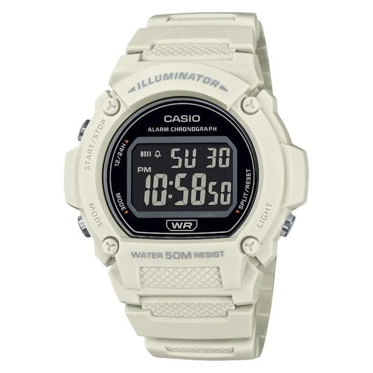 CASIO COLLECTION & VINTAGE Herren Quarzuhr aus Kunststoff mit Resin 47 mm W-219HC-8BVDF – Produktansicht