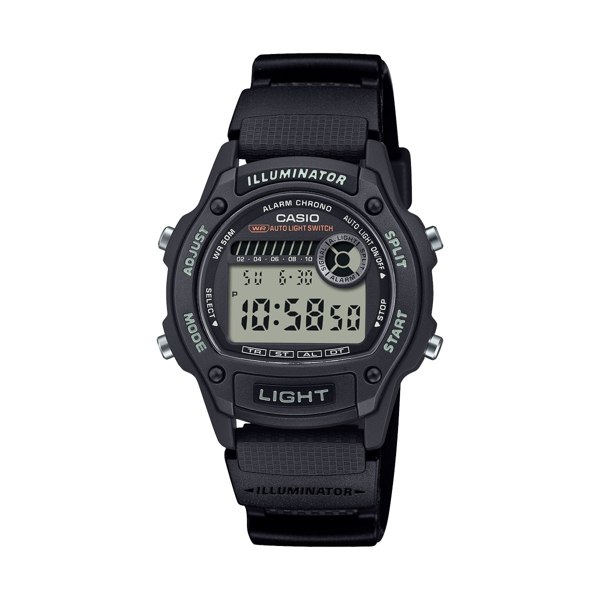 CASIO COLLECTION & VINTAGE W-220H-1AVEF Multifunction Armbanduhr 36.6 mm Schwarz