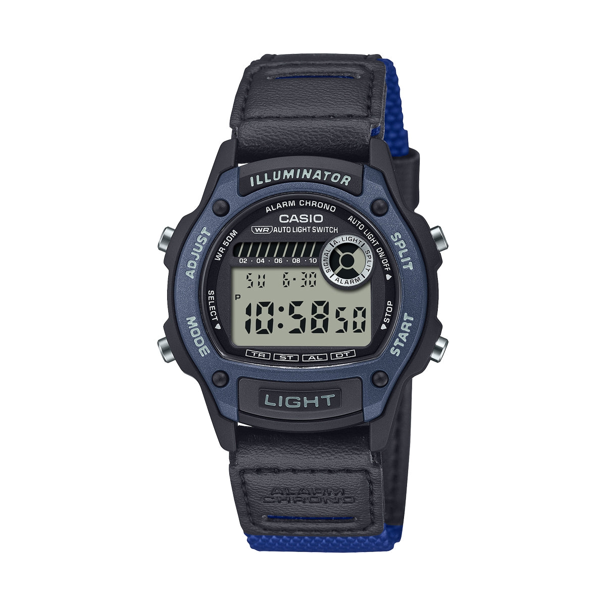 CASIO COLLECTION & VINTAGE W-220HF-2AVEF Multifunction Armbanduhr 36.6 mm Blau ansicht-3