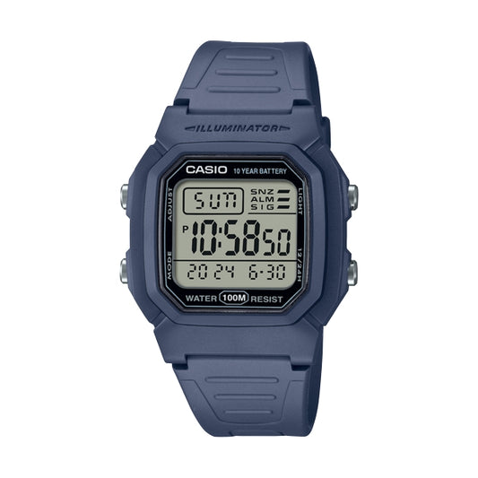 CASIO COLLECTION & VINTAGE W-800H-2AVES Multifunction Armbanduhr 37 mm Blau