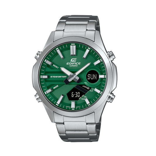CASIO EDIFICE CLASSIC ANA-DIGIT - 10 YEAR BATTERY EFV-C120D-3AEF Multifunction Armbanduhr 45.5 mm