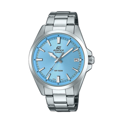 CASIO EDIFICE CLASSIC DATE - LIGHT BLUE EFV-100D-2BVUEF World Time Armbanduhr 42 mm Blau
