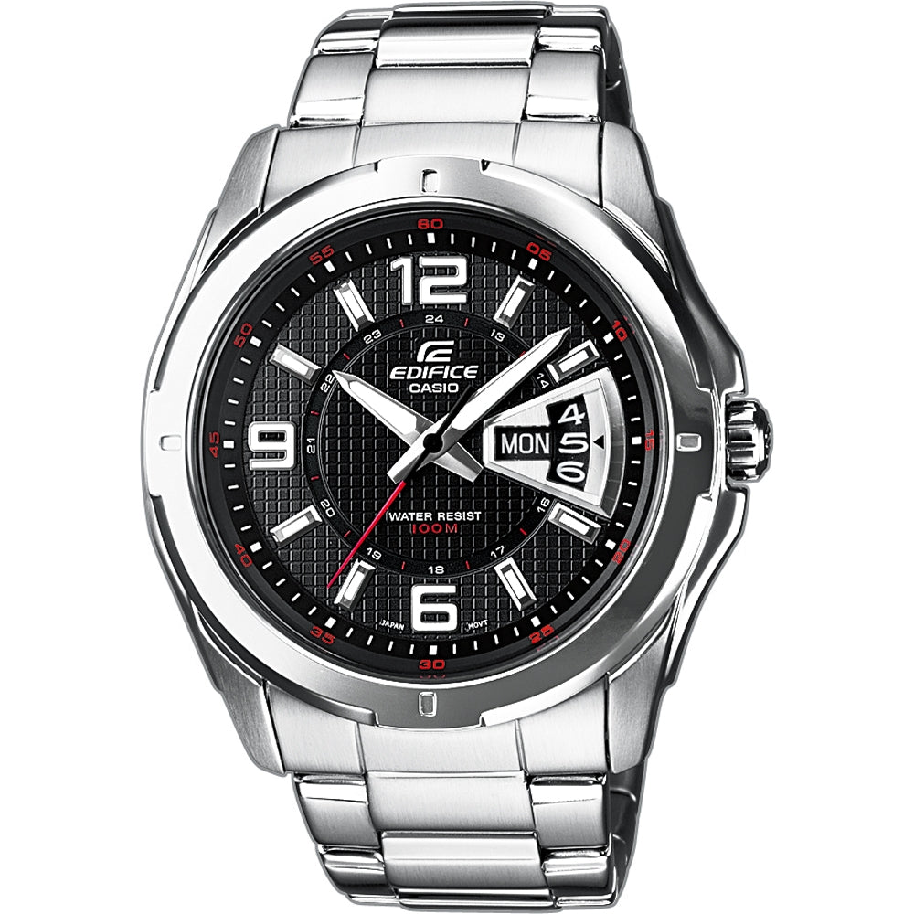 CASIO EDIFICE CLASSIC DAY DATE - BLACK EF-129D-1AVEF Day & Date Armbanduhr 45 mm Schwarz