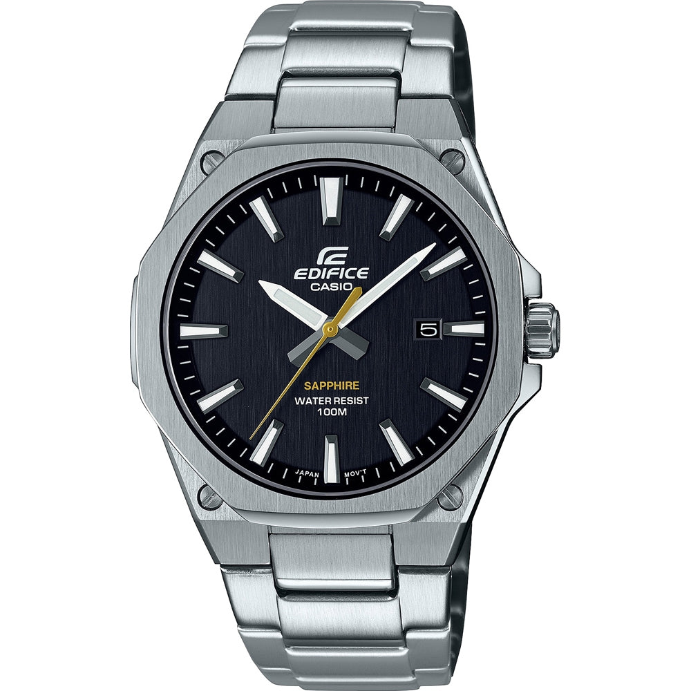 CASIO EDIFICE CLASSIC SLIM - BLACK EFR-S108D-1AVUEF Date Armbanduhr 40 mm Schwarz
