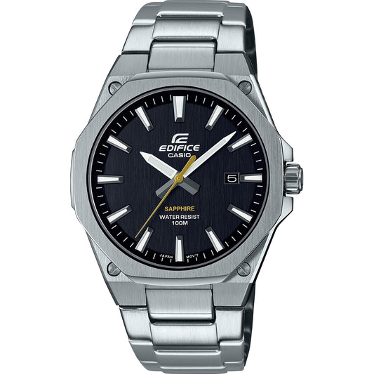 CASIO EDIFICE CLASSIC SLIM - BLACK EFR-S108D-1AVUEF Date Armbanduhr 40 mm Schwarz