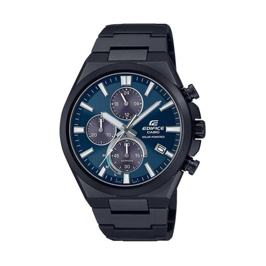 CASIO EDIFICE Mod. SPORT CHRONOGRAPH SOLAR POWERED BLUE ***SPECIAL PRICE*** EFS-S630DC-2AVUEF Chronograph Armbanduhr 44 mm Schwarz