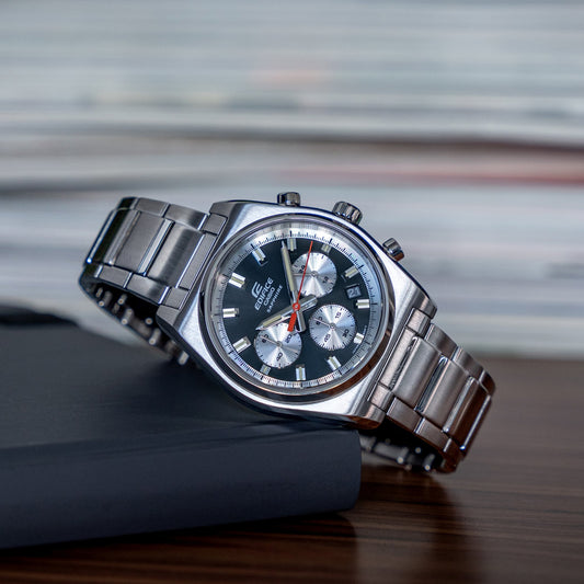 CASIO EDIFICE MOTORSPORT CHRONOGRAPH BLACK EFB-730D-1AVUEF Chronograph Armbanduhr 40 mm Schwarz