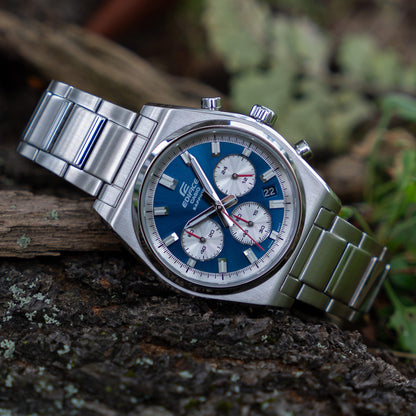 CASIO EDIFICE MOTORSPORT CHRONOGRAPH BLUE EFB-730D-2AVUEF Chronograph Armbanduhr 40 mm Blau