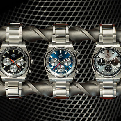 CASIO EDIFICE MOTORSPORT CHRONOGRAPH BLUE EFB-730D-2AVUEF Chronograph Armbanduhr 40 mm Blau ansicht-2