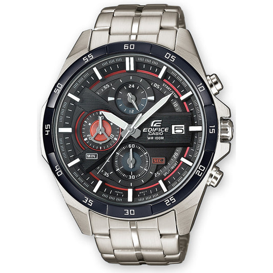 CASIO EDIFICE MULTILAYER CHRONOGRAPH - BLACK Herren Chronograph Armbanduhr aus Edelstahl mit SS – Produktansicht