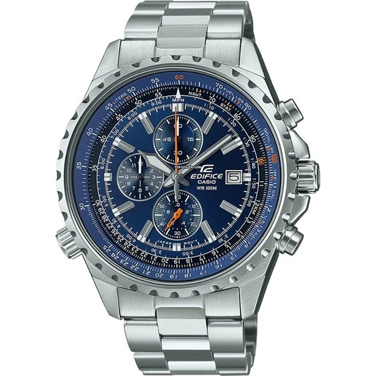 CASIO EDIFICE SLIDE RULE XL CHRONO - BLUE EF-527D-2AVUEF Chronograph Armbanduhr 45.5 mm Blau