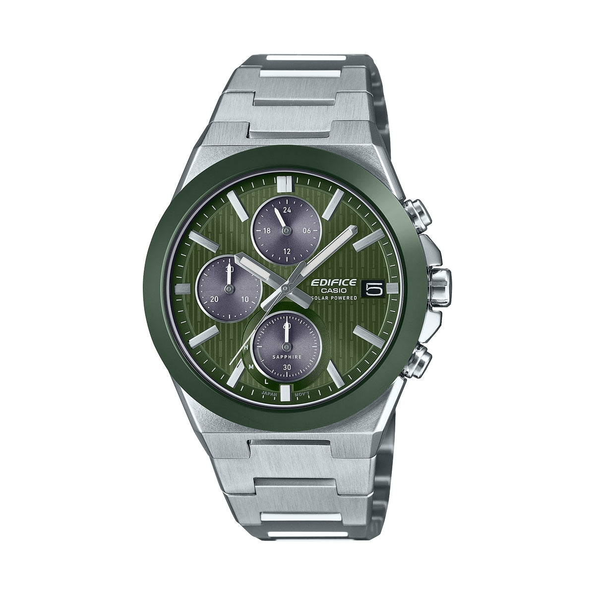 CASIO EDIFICE SOLAR POWERED CHRONOGRAPH - GREEN EFS-S650D-3AEF Chronograph Armbanduhr 41 mm Grün ansicht-3