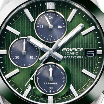 CASIO EDIFICE SOLAR POWERED CHRONOGRAPH - GREEN EFS-S650D-3AEF Chronograph Armbanduhr 41 mm Grün ansicht-2