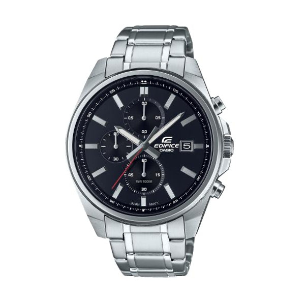 CASIO EDIFICE STANDARD CHRONOGRAPH - BLACK EFV-610D-1AVUEF Chronograph Armbanduhr 43.5 mm Schwarz