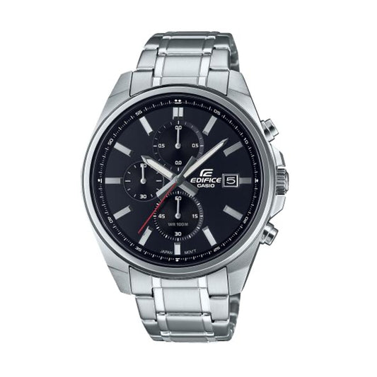 CASIO EDIFICE STANDARD CHRONOGRAPH - BLACK EFV-610D-1AVUEF Chronograph Armbanduhr 43.5 mm Schwarz
