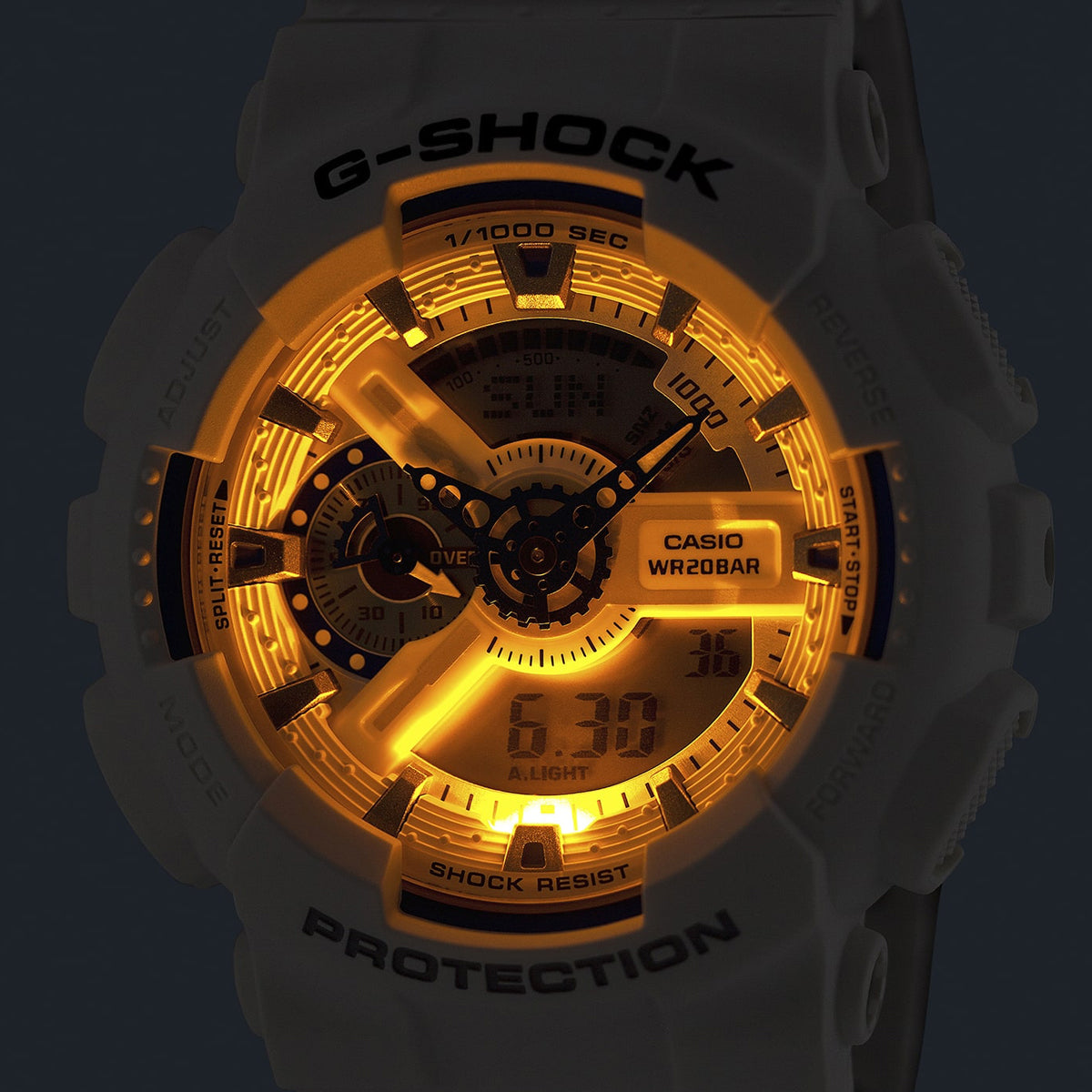CASIO G-SHOCK BOLD - HIDDEN GLOW SERIE GA-110HDS-7AER Multifunction Armbanduhr 51 mm ansicht-2
