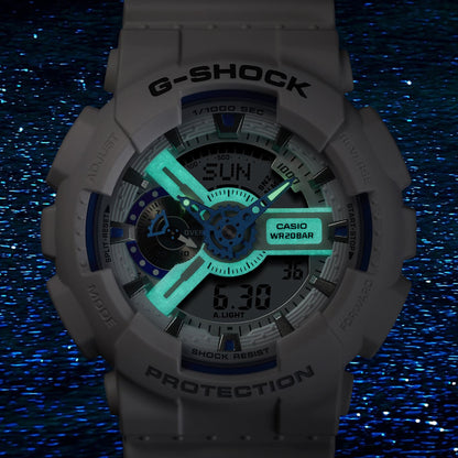 CASIO G-SHOCK BOLD - HIDDEN GLOW SERIE GA-110HDS-7AER Multifunction Armbanduhr 51 mm ansicht-3