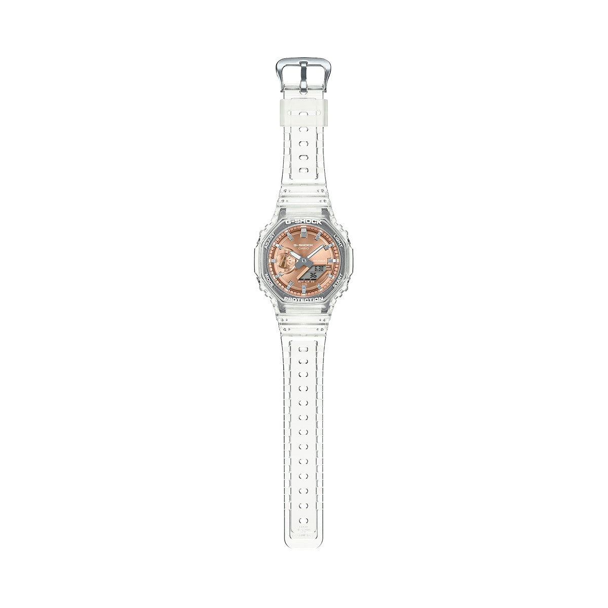 CASIO G-SHOCK BRIGHT METALLIC - ROSE GOLD GA-2100BM-7A5ER Multifunction Armbanduhr 45.5 mm Gold ansicht-2