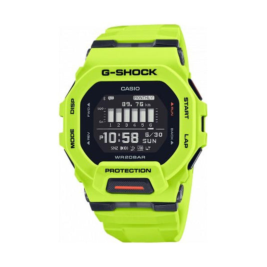 CASIO G-SHOCK G-SQUAD Step Tracker Bluetooth GBD-200-9ER Multifunction Armbanduhr 46 mm Blau