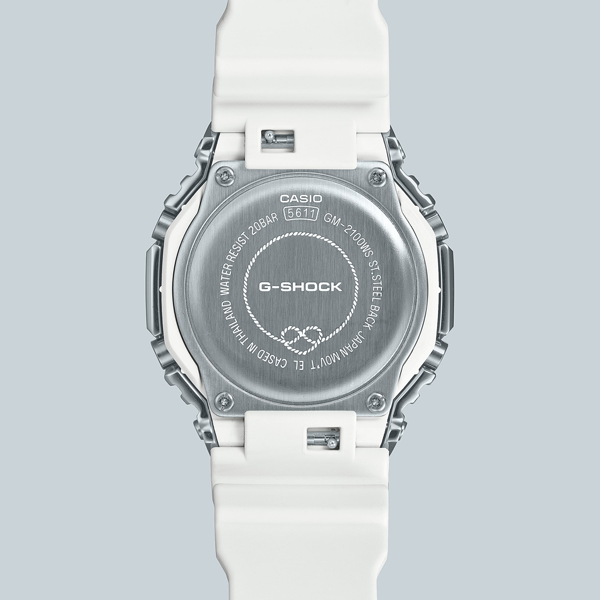 CASIO G-SHOCK Mod. OAK METAL COVERED - PRECIOUS HEART SERIE ***SPECIAL PRICE** GM-2100WS-7AER Multifunction Armbanduhr 44.5 mm Rot ansicht-3