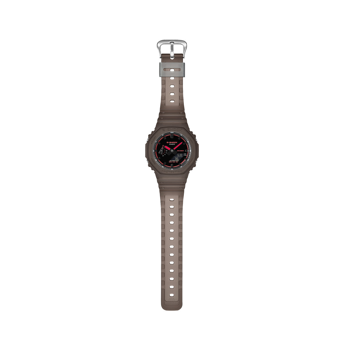 CASIO G-SHOCK Mod. OAK - SMOKE LIGHT SERIE - BROWN ***NEW!*** GA-2100K-5AER Only Time Armbanduhr 45.5 mm Braun ansicht-2