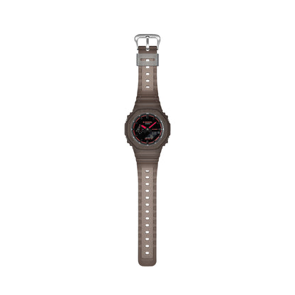 CASIO G-SHOCK Mod. OAK - SMOKE LIGHT SERIE - BROWN ***NEW!*** GA-2100K-5AER Only Time Armbanduhr 45.5 mm Braun ansicht-2