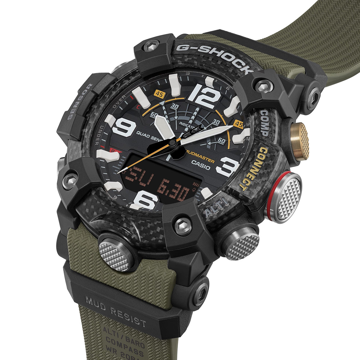 CASIO G-SHOCK MUDMASTER - QUAD SENSOR GG-B100X-1A3ER Multifunction Armbanduhr 51 mm ansicht-3